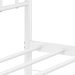 Metal Bed Frame without Mattress with Footboard White 100x190cm 374400