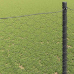 Hexagon Fence Grey 1.6 x 10 m Steel 42005512