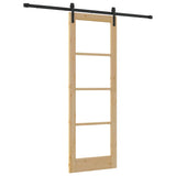 Sliding Door ORKDAL Natural and Black 73.5 x 211 cm 3331849
