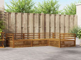 Outdoor Sofa Set 4 pcs Natural Solid Acacia Wood 3373359