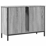 Bathroom Sink Cabinet Grey Sonoma 80x30x60 cm Engineered Wood 842454