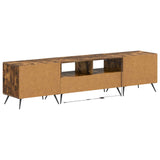 5 Piece LED TV Cabinet Smoked Oak Engineered Wood 3416927
