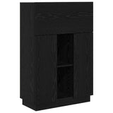 Desk with Door Black Oak 71.5 x 31.5 x 106.5 cm Engineered Wood 869483