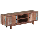 244960 TV Cabinet Solid Acacia Wood Vintage 118x30x40 cm