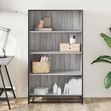 Bookcase Grey Sonoma 80.5x35x139 cm Engineered Wood 3300848