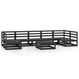 8 Piece Garden Lounge Set Solid Pinewood 3076138