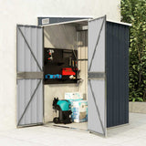 Wall-mounted Garden Shed Anthracite 118x100x178 cm Steel 316219