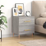Bedside Cabinet Grey Sonoma 40x35x47.5 cm Engineered Wood 827288