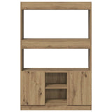 Highboard Artisian Oak 92x33x140 cm Engineered Wood 3309617