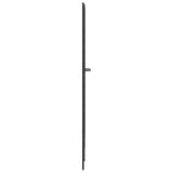 Shower Screen Folding Black 168 x 140 cm Aluminium 42009756