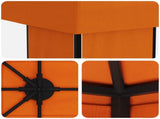 Garden Gazebo 6 x 3 m Orange Polyester and Steel 190 3376015