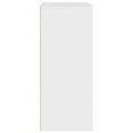 ZNTS Book Cabinet White 60x30x71.5 cm Engineered Wood 860310