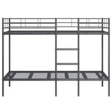 Bunk Bed without Mattress Black 100x200 cm Steel 42000324