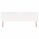 LED Headboard White 200 cm Faux Leather 42007314
