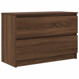 TV Cabinet Brown Oak 80x35x54 cm Engineered Wood 861793
