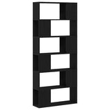 TV Cabinet Set Black 80 x 24 x 186 cm Engineered Wood 863154