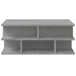 ZNTS Coffee Table Concrete Grey 70x70x29 cm Engineered Wood 840747