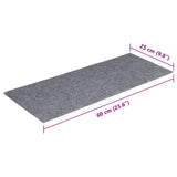 Stair Mats Self-adhesive 30 pcs 60x25 cm Light Grey Rectangular 3365706