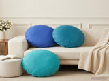 Throw Pillow 6 pcs HEERLEN Light Blue Dia. 60 cm Polyester 929810
