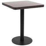 Bistro Table Dark Brown 60X60 cm MDF 286431