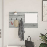 Wall-Mounted Coat Rack with Shelf Grey Sonoma 90 x 10 x 50 cm 874520