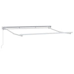 Retractable Awning Manual Brown 350x200 cm Fabric 3329673