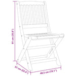 ZNTS 3 Piece Folding Garden Dining Set Solid Wood Acacia 3206331