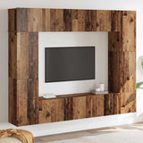 TV Cabinet Set 8 pcs Old wood 80 x 30 x 30 cm Engineered wood 3393324