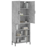 Highboard Concrete Grey 69.5x34x180 cm Engineered Wood 3196079