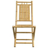 Bistro Set Natural Bamboo Bamboo Medium Foldable Bistro Set 3278534