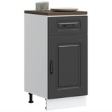 Kitchen Base Cabinet Kalmar Black Engineered Wood 853468