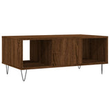 Coffee Table Brown Oak 90x50x36.5 cm Engineered Wood 830595