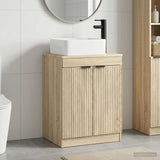 Bathroom Furniture Set Sonoma Oak Engineered Wood 3404224