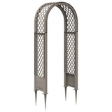 Rose Arch with Spikes Grey 97 x 43 x 218 cm PP 42041738