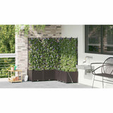 Garden Planter 5 pcs Brown 120 x 120 x 142 cm Plastic 42002833