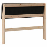 Upholstered Headboard Taupe 100 cm Solid Pine Wood 879192