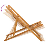 Deck Chair 3 Position Solid Eucalyptus Wood Natural 42024926