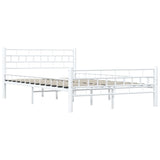 ZNTS 285298 Bed Frame White Metal 140x200 cm