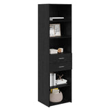 Highboard Black Oak 50 x 42.5 x 185 cm Engineered Wood 3402643