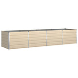 Planter Ivory 385 x 100 x 75 cm Galvanised Steel 42018120