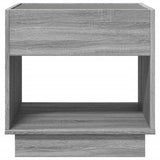 Bedside Table with Infinity LED Grey Sonoma 50x50x50 cm 3284089