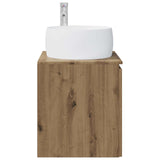 Wall-Mounted Sink Vanity Artisan Oak 49.5 x 44.5 x 66 cm 890461