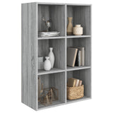 Book Cabinet/Sideboard Grey Sonoma 66x30x98 cm Engineered Wood 815295