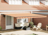 Retractable Awning Yellow and Orange 400 x 300 cm 3330531