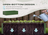 Raised Beds for Garden, Galvanised Steel Outdoor Planters with Multi-reinforced Rods, 180 x 90 x 59 T3398P315948