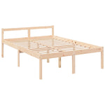 Senior Bed without Mattress 140x190cm Solid Wood Pine 810594