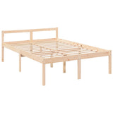 Senior Bed without Mattress 140x190cm Solid Wood Pine 810594