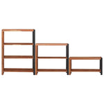 Bookshelf 3 pcs Brown 80 x 30 x 110 cm Solid Acacia wood 3321523