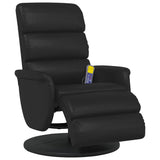 Massage Recliner Chair Black 71 x 98 x 106 cm Faux Leather 42018601
