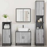 4 Piece Bathroom Furniture Set Grey Sonoma Engineered Wood 3301188